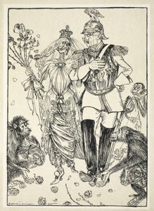 便利な結婚、エドマンドJ.サリバンのカイザーのガーランドのイラスト、パブ。 1916 作： Edmund Joseph Sullivan